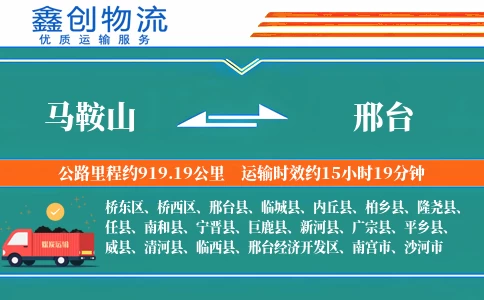 马鞍山到邢台物流公司