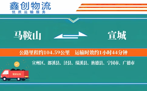 马鞍山到宣城物流公司