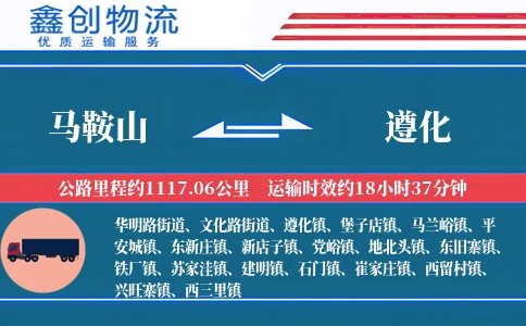 马鞍山到遵化物流公司