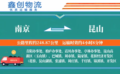 南京到昆山物流公司