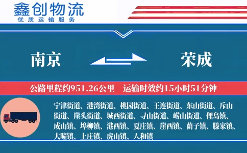 南京到荣成物流公司