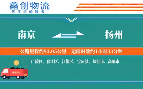 南京到扬州物流公司