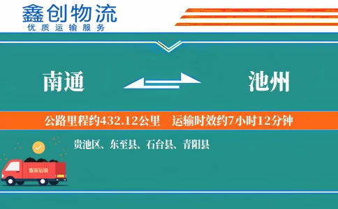 南通到池州物流公司