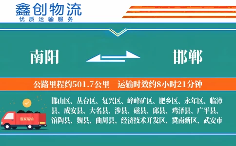 南阳到邯郸物流公司