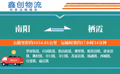 南阳到栖霞物流公司