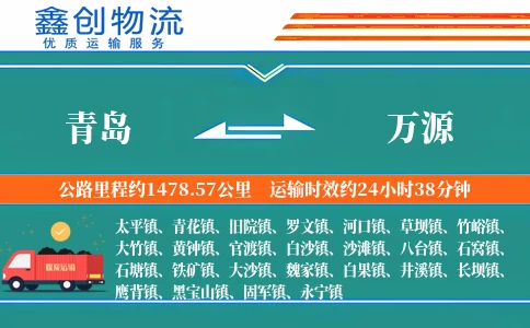 青岛到万源物流公司