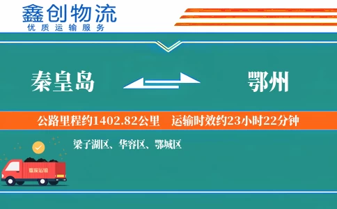 秦皇岛到鄂州物流公司