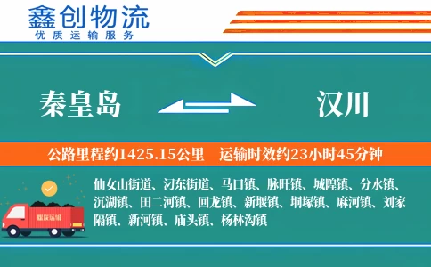 秦皇岛到汉川物流公司