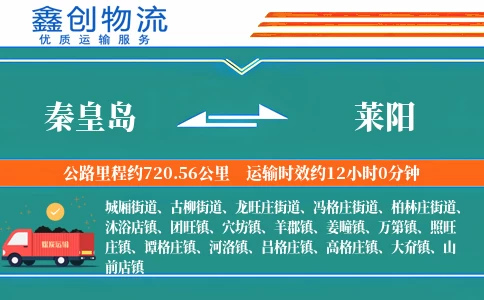 秦皇岛到莱阳物流公司