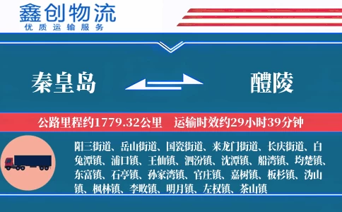 秦皇岛到醴陵物流公司