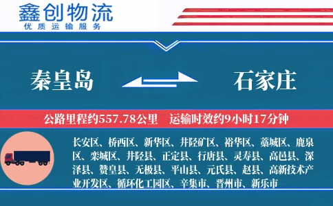 秦皇岛到石家庄物流公司