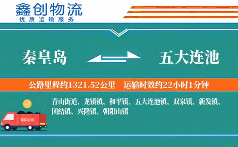 秦皇岛到五大连池物流公司