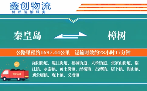 秦皇岛到樟树物流公司