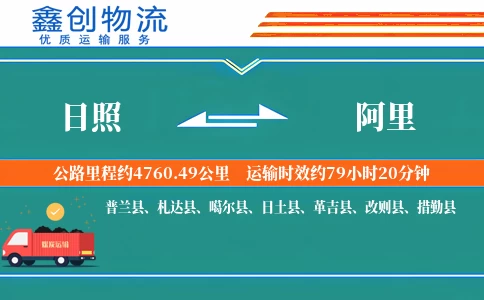 日照到阿里物流公司