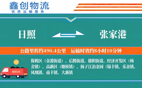 日照到张家港物流公司
