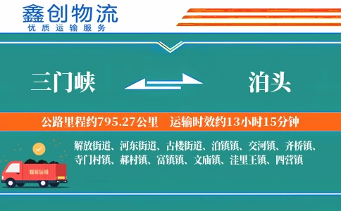 三门峡到泊头物流公司