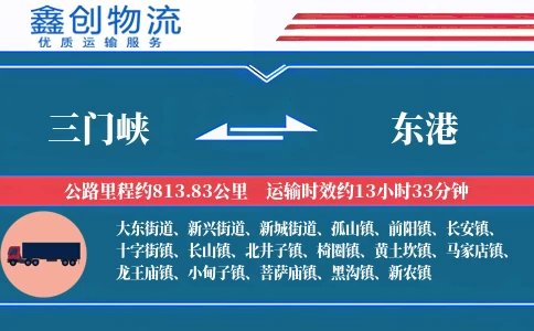 三门峡到东港物流公司