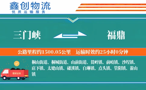 三门峡到福鼎物流公司