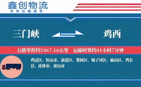 三门峡到鸡西物流公司