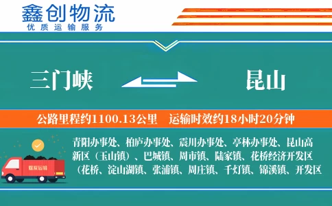 三门峡到昆山物流公司