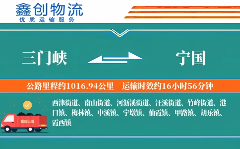 三门峡到宁国物流公司