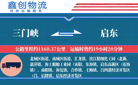 三门峡到启东物流公司