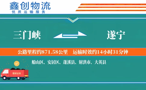 三门峡到遂宁物流公司