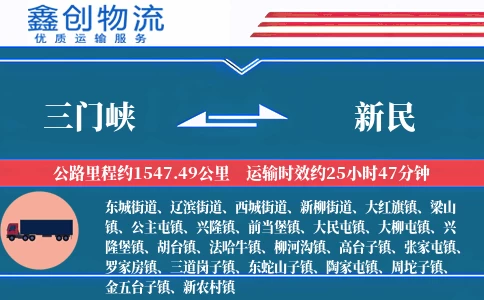 三门峡到新民物流公司
