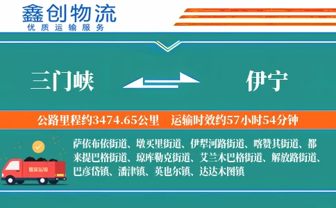 三门峡到伊宁物流公司