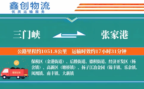 三门峡到张家港物流公司