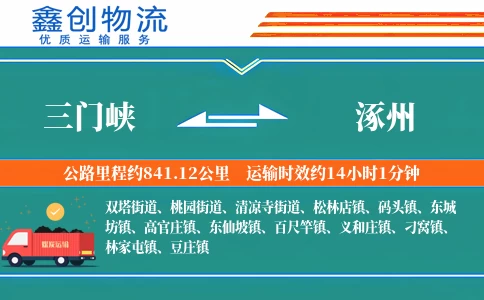 三门峡到涿州物流公司