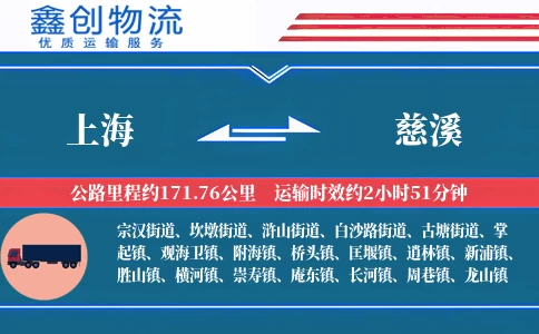 上海到慈溪物流公司