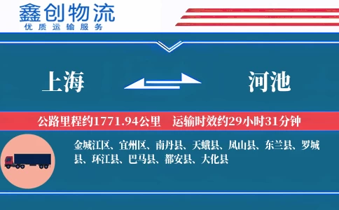 上海到河池物流公司