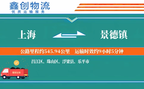 上海到景德镇物流公司