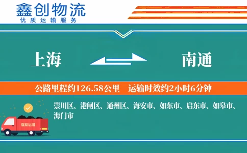 上海到南通物流公司