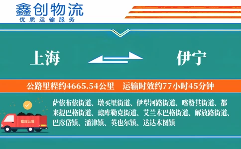 上海到伊宁物流公司