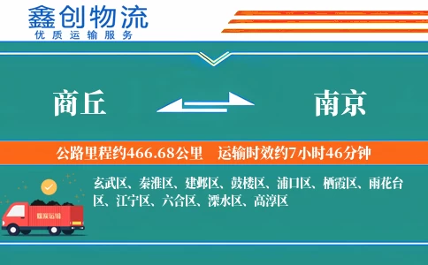 商丘到南京物流公司