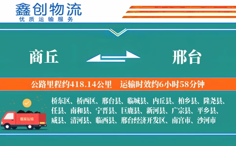 商丘到邢台物流公司