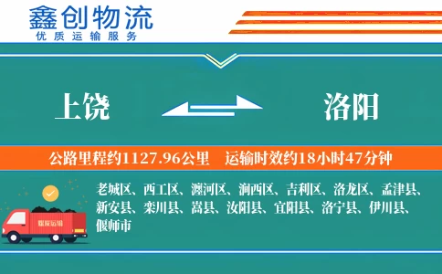 上饶到洛阳物流公司