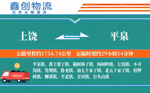上饶到平泉物流公司