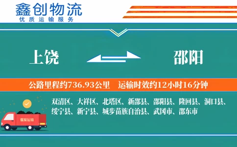 上饶到邵阳物流公司