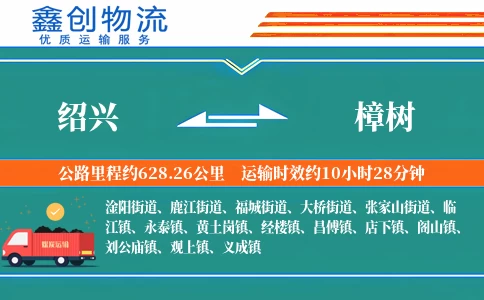 绍兴到樟树物流公司