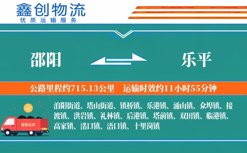 邵阳到乐平物流公司