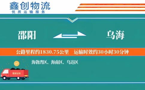 邵阳到乌海物流公司