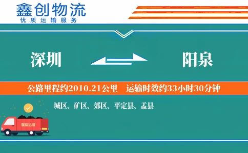 深圳到阳泉物流公司