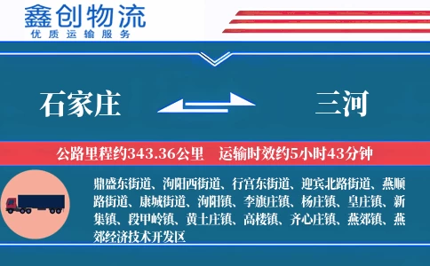 石家庄到三河物流公司
