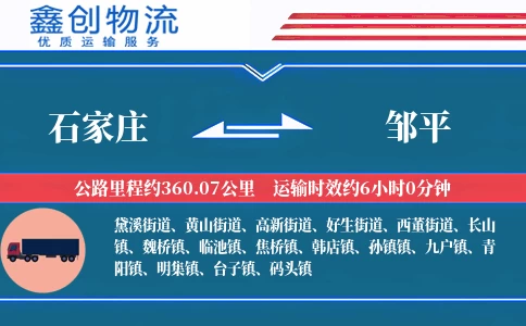 石家庄到邹平物流公司