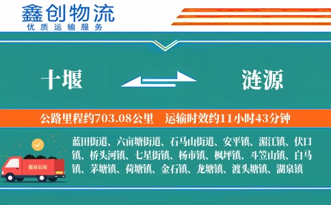 十堰到涟源物流公司