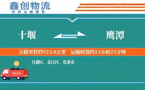 十堰到鹰潭物流公司