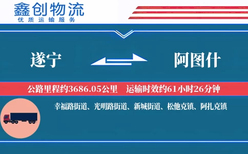 遂宁到阿图什物流公司